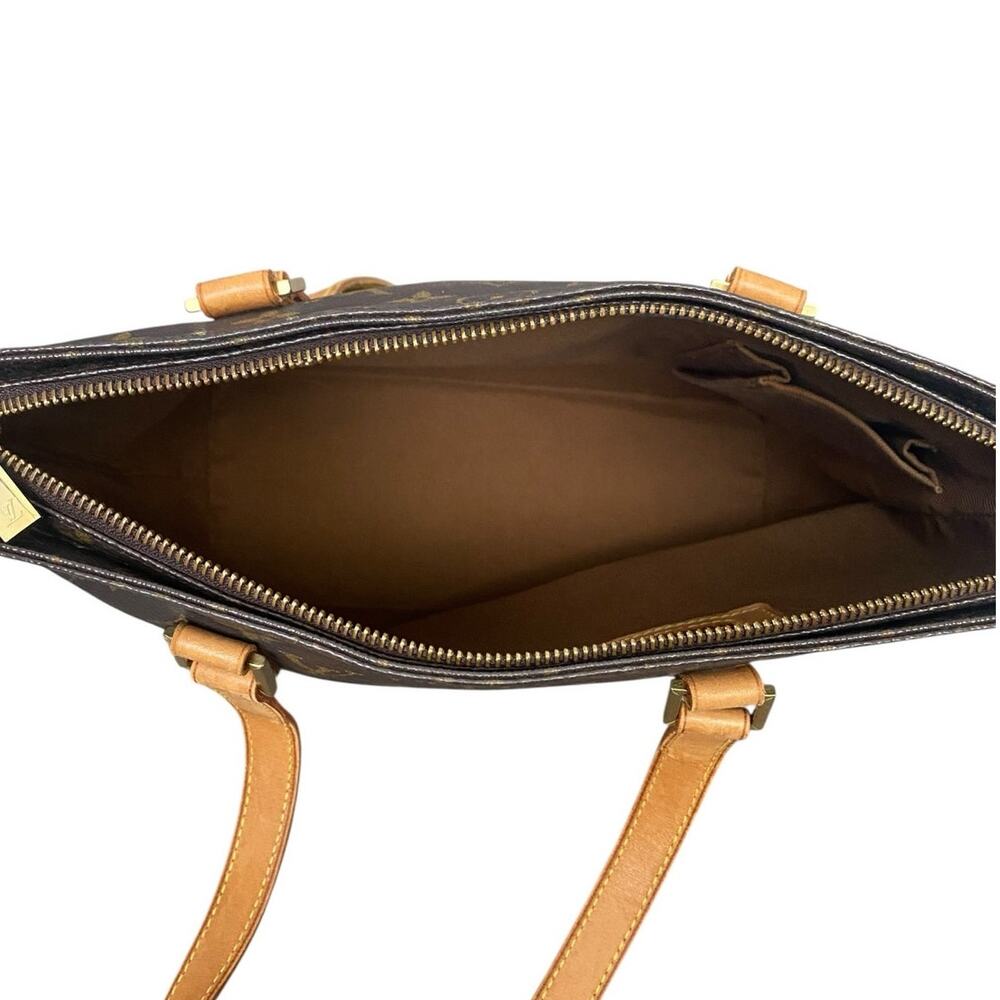 Louis Vuitton Cabas Piano Tote Bag Monogram LV Canvas Brown Shoulder Bag Travel - Picture 6 of 16